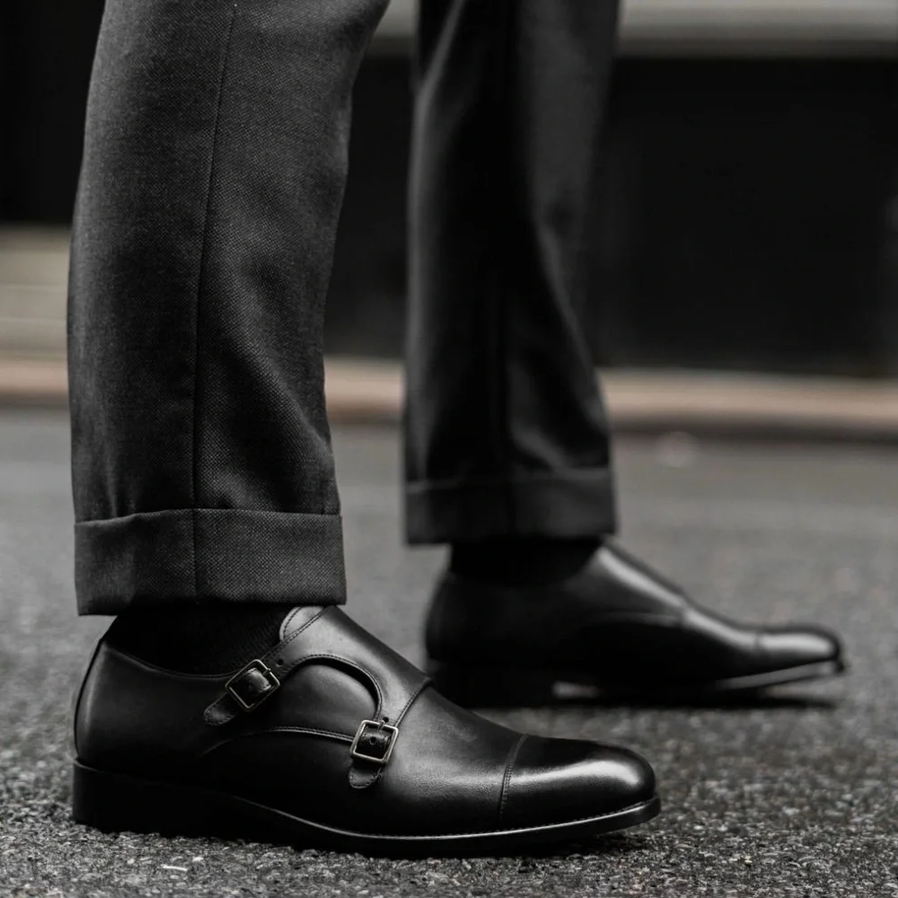 Thursday Boot Co. Black Saint Leather Shoes